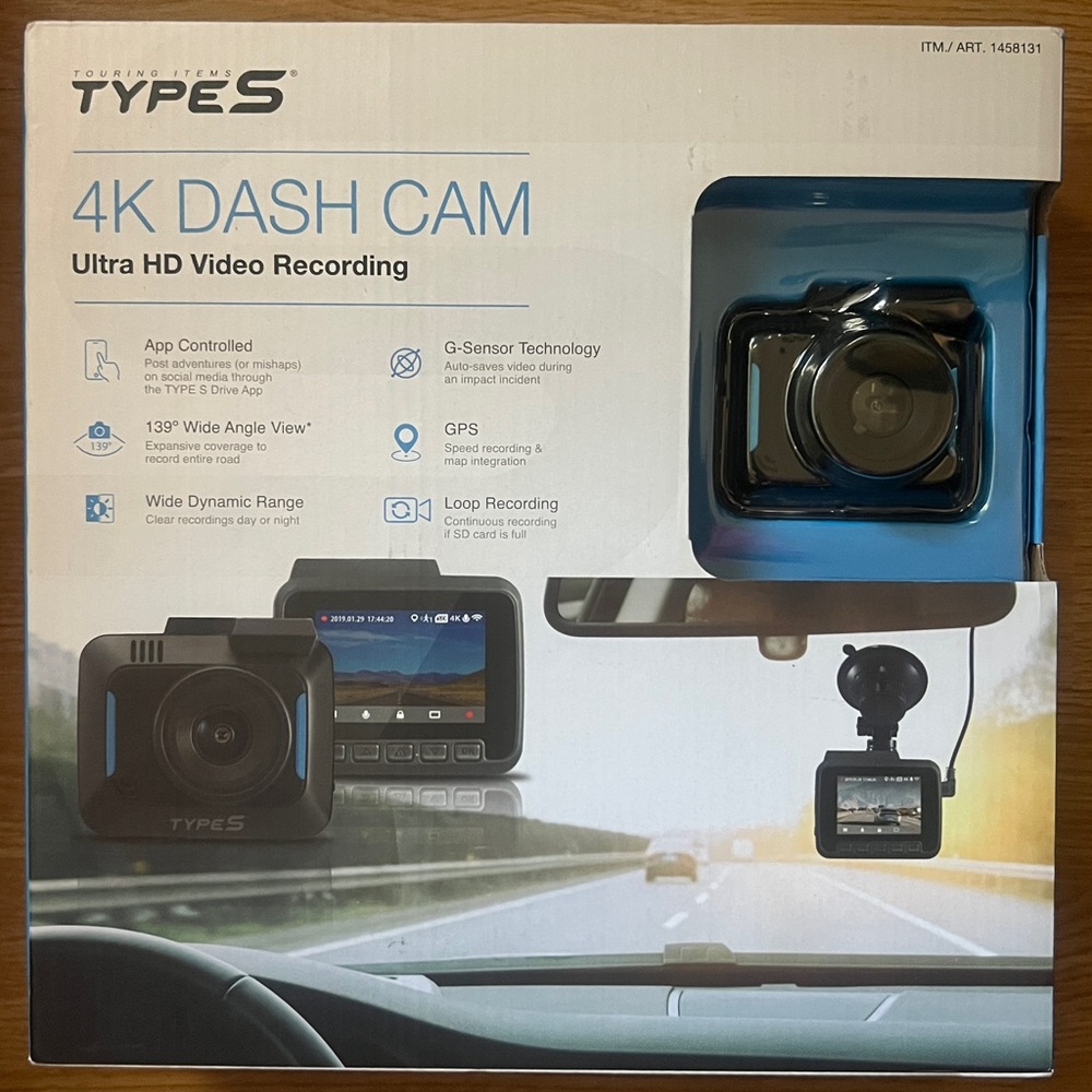 Type S 4k ULTRA HD Dashcam